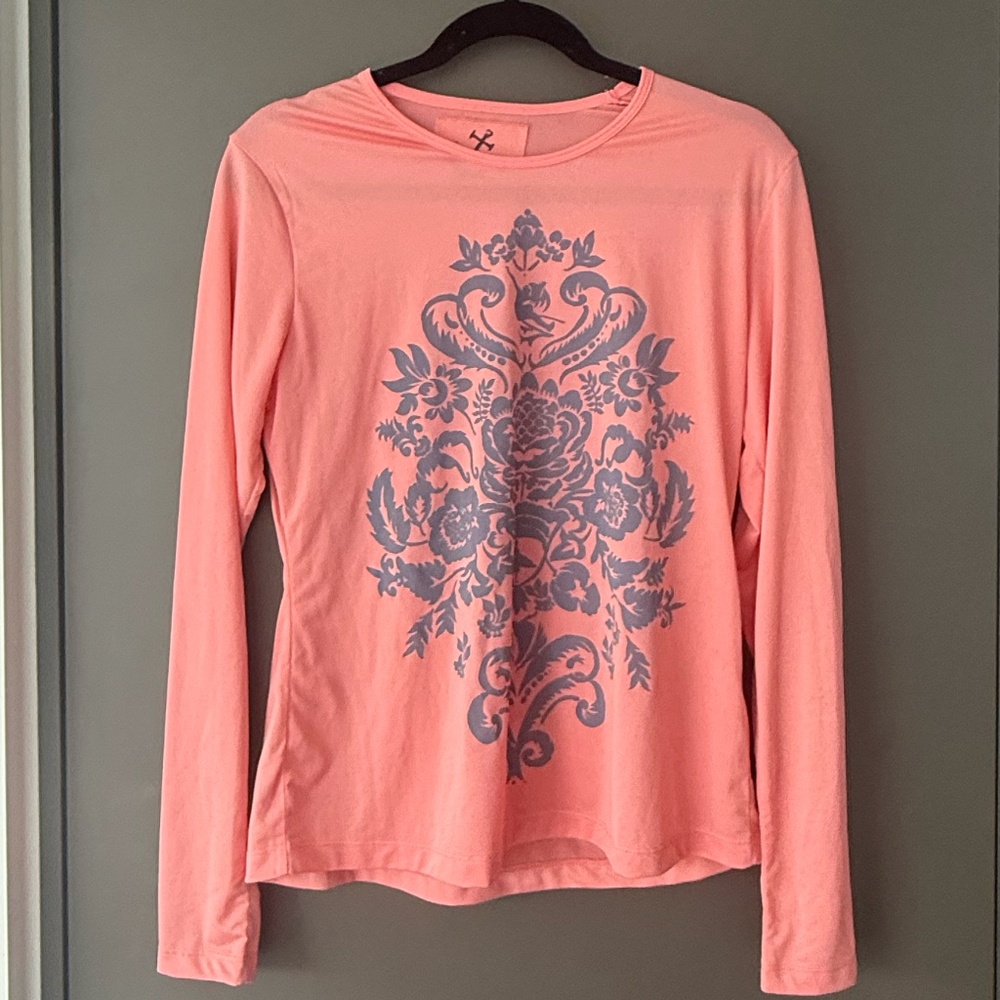 Coral Hiho Swim Shirt / Coverup / Rash Gaurd / Sun protection Bathing Suit